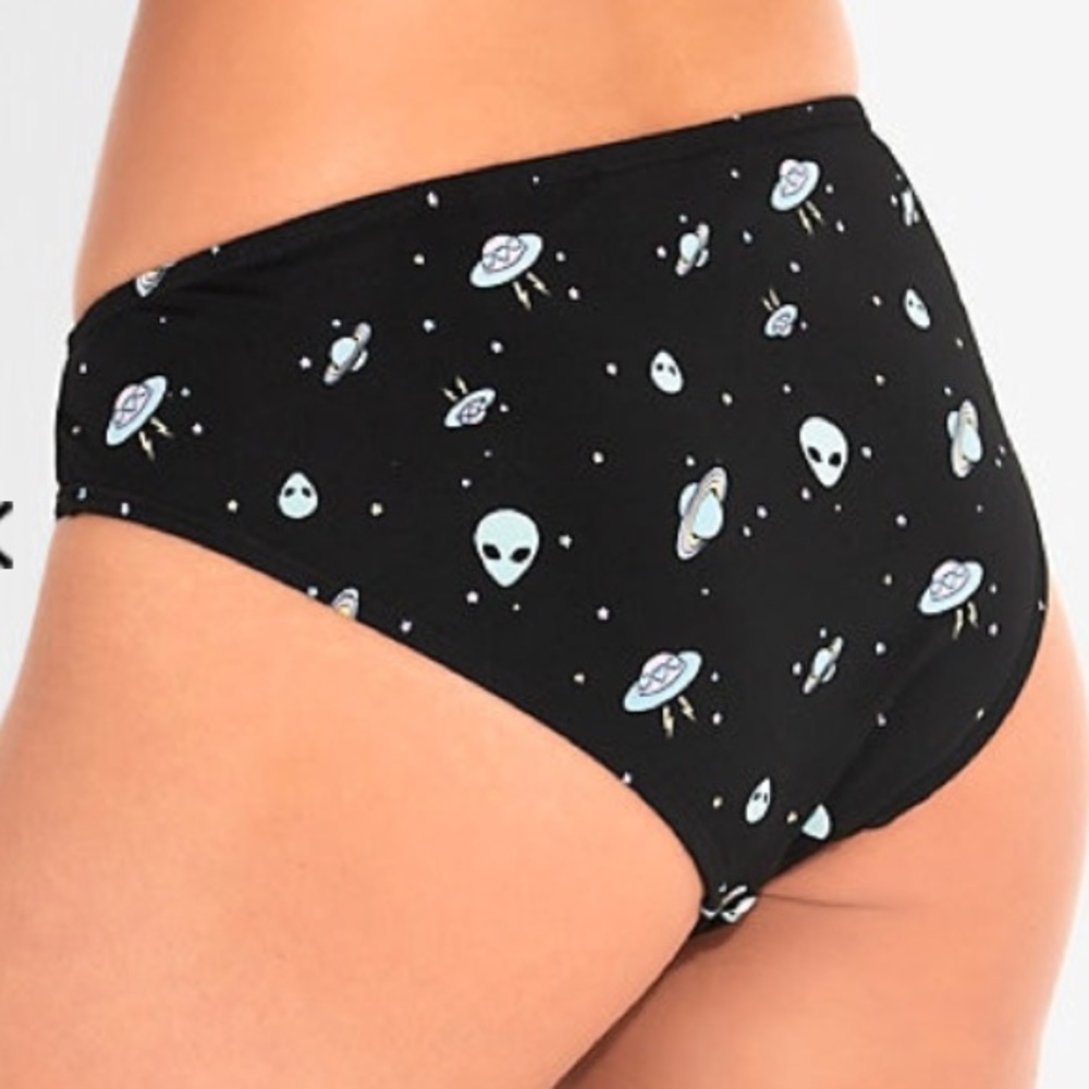 Hot Topic Midnight Hour Alien Halter Swimsuit - Picture 4 of 6